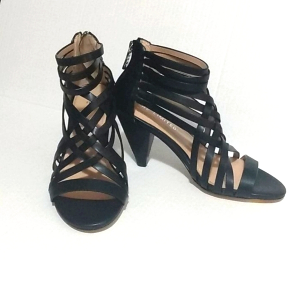 The Limited Black Strappy Sandals SIZE 6